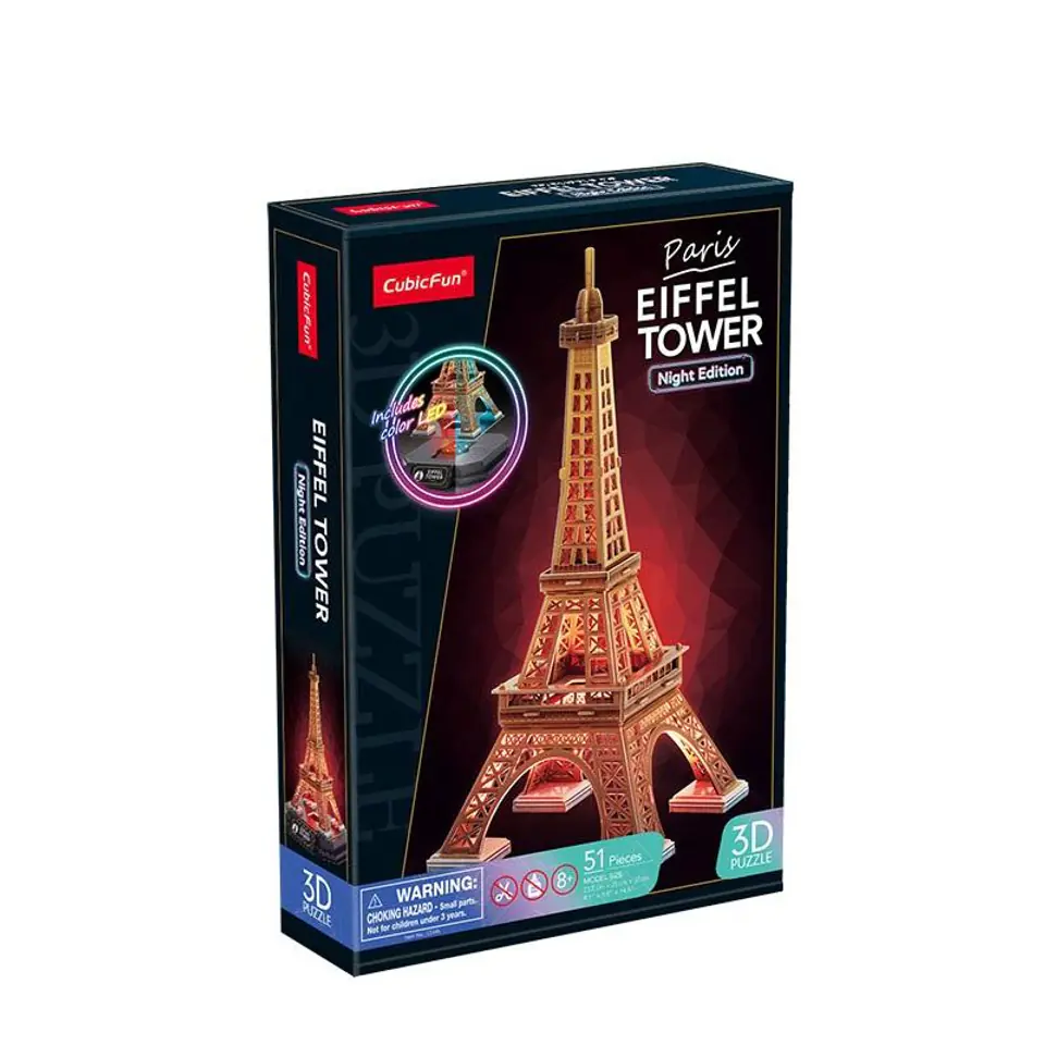 Puzzle 3D Wieża Eiffla LED w sklepie Wasserman.eu