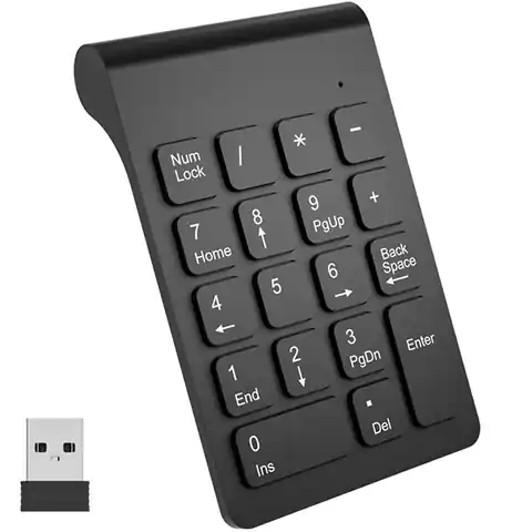 ⁨Bezprzewodowa Klawiatura Numeryczna USB do laptopa PC Alogy Wireless KeyPad⁩ w sklepie Wasserman.eu