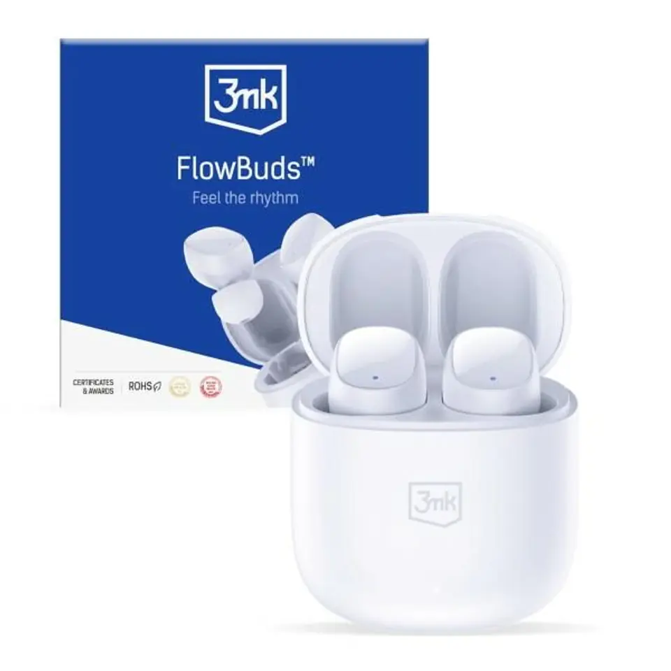 ⁨3MK FlowBuds słuchawki bezprzewodowe bluetooth biały⁩ w sklepie Wasserman.eu