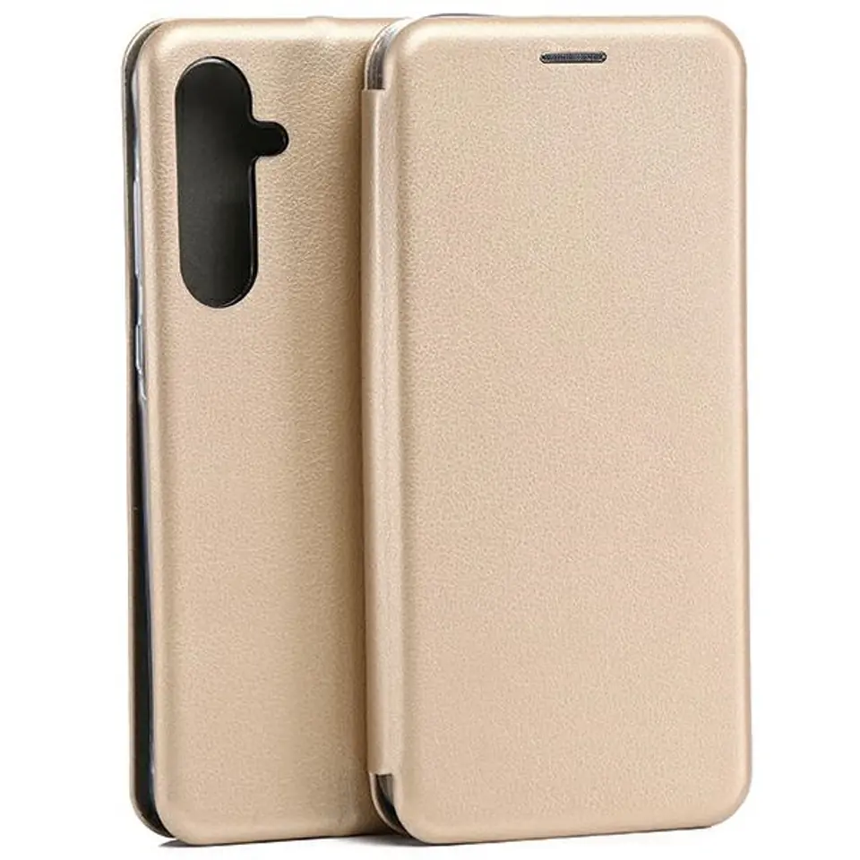 ⁨Beline Etui Book Magnetic Samsung A55A556 złoty/gold⁩ w sklepie Wasserman.eu