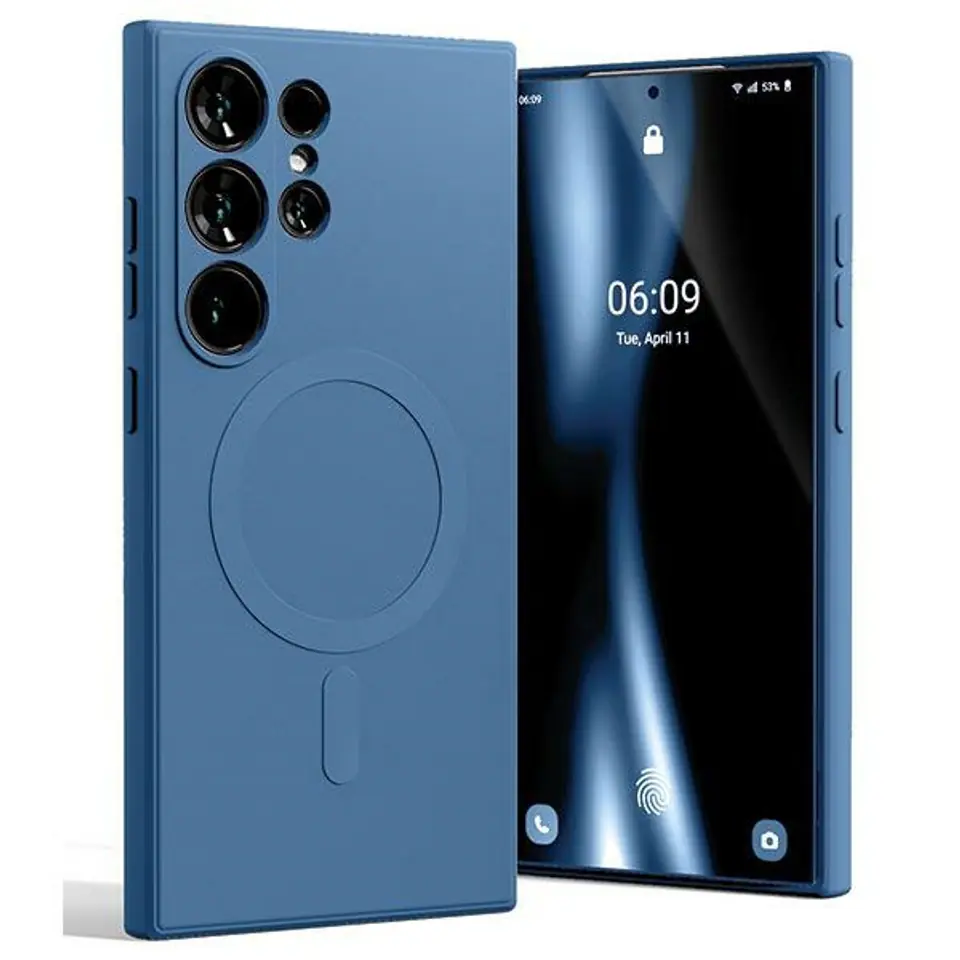 ⁨Mercury MagSafe Semi-Silicone Sam S24Ultra S928 niebieski /blue⁩ w sklepie Wasserman.eu