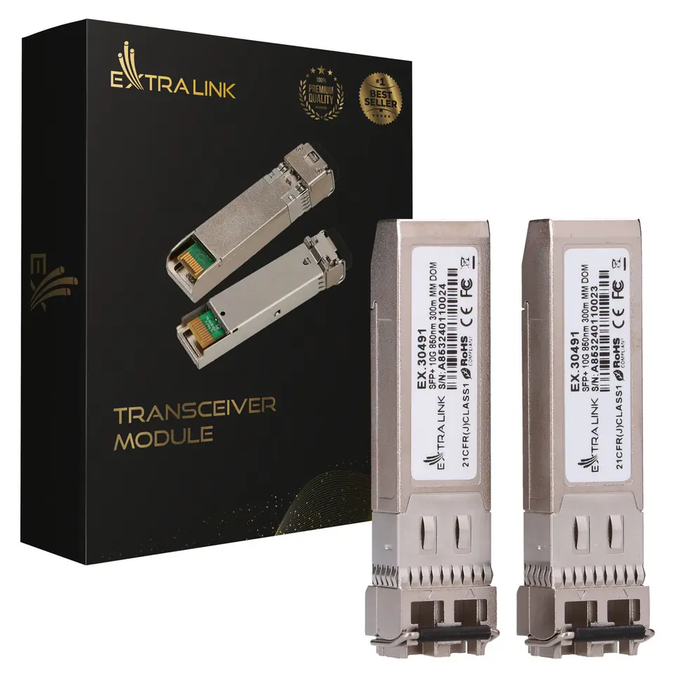 ⁨EXTRALINK SFP+ 10G 850NM MM 300M 2-PACK⁩ w sklepie Wasserman.eu