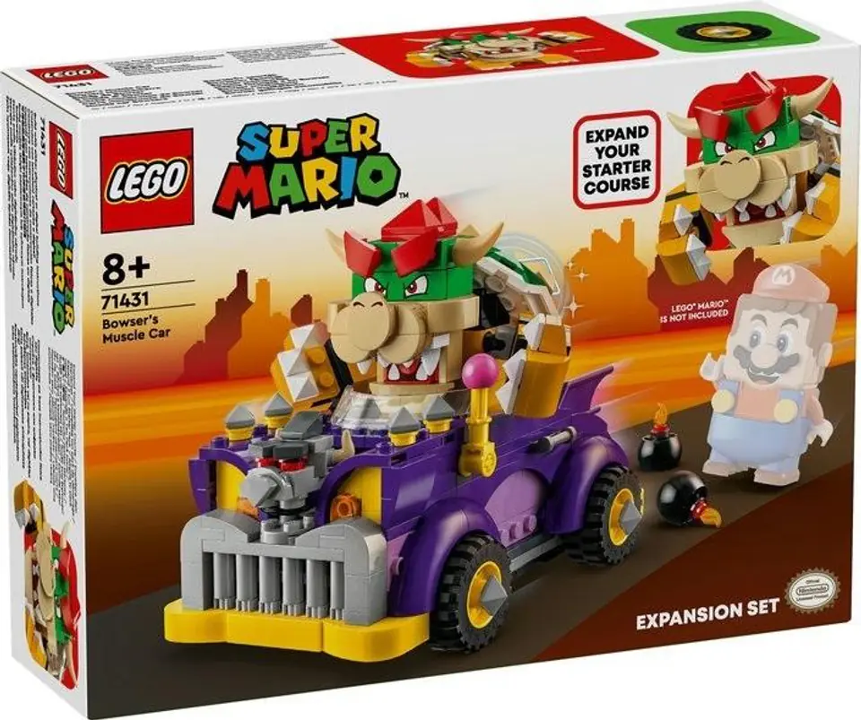 ⁨LEGO Super Mario 71431 Bowsers Muscle Car Expansion Set⁩ at Wasserman.eu