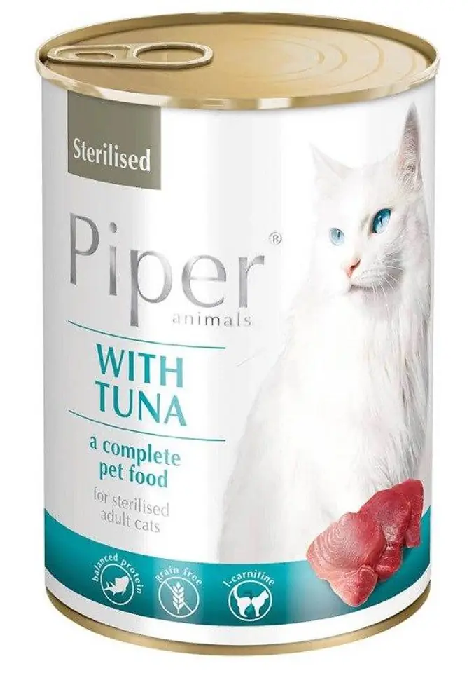 ⁨DOLINA NOTECI Piper Sterilised with tuna - wet cat food - 400g⁩ at Wasserman.eu