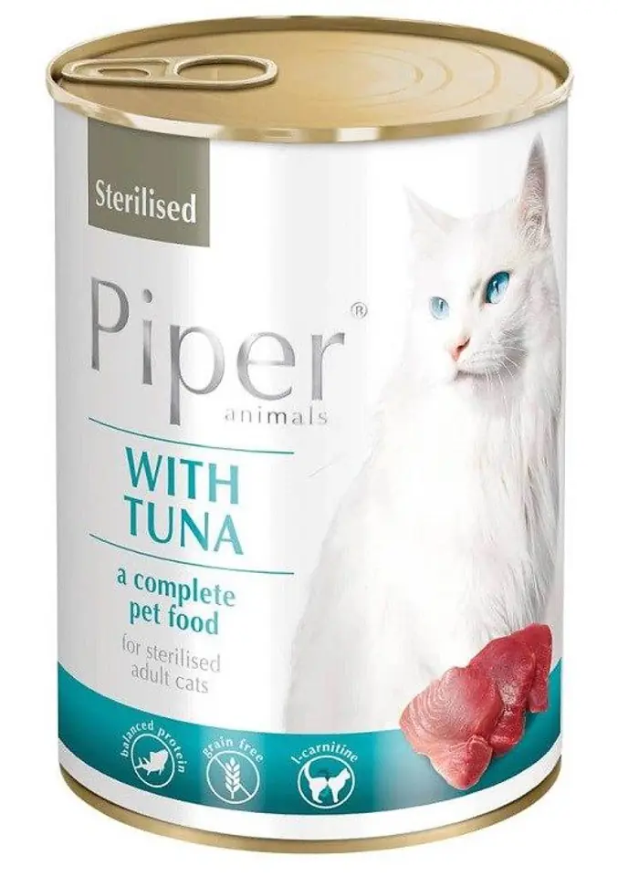 ⁨DOLINA NOTECI Piper Sterilised z tuńczykiem 400g⁩ w sklepie Wasserman.eu