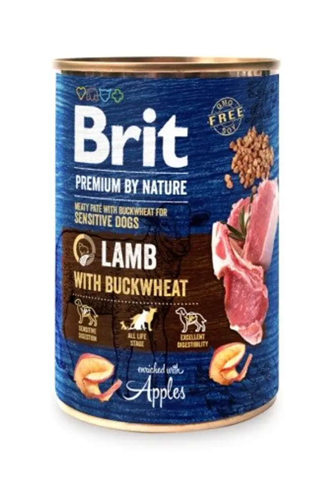 ⁨BRIT Premium by Nature Lamb with Buckwheat - mokra karma dla psa - 400 g⁩ w sklepie Wasserman.eu