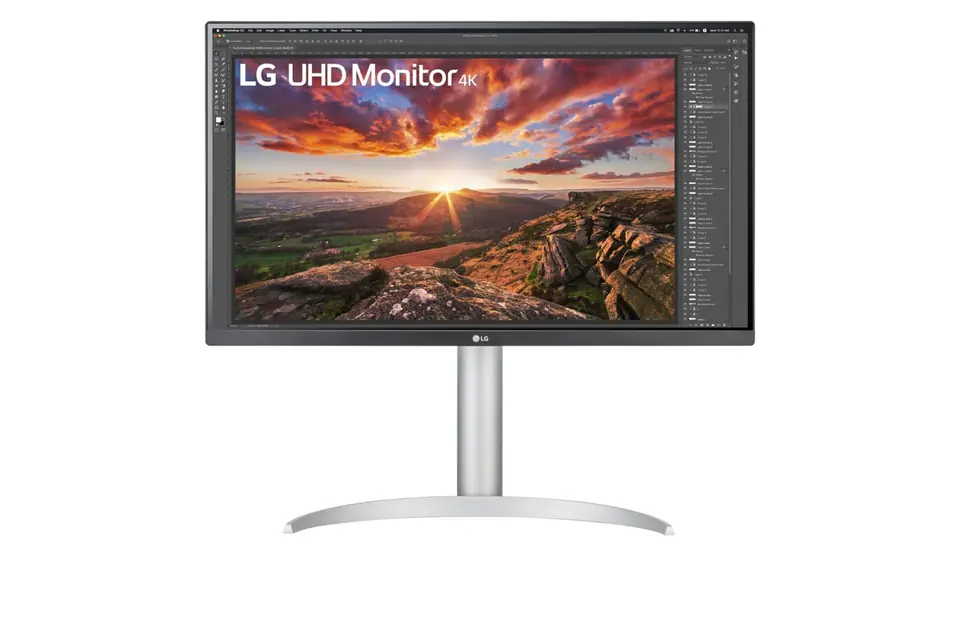 ⁨LG 27UP85NP-W computer monitor 68.6 cm (27") 3840 x 2160 pixels 4K Ultra HD LED Silver⁩ at Wasserman.eu