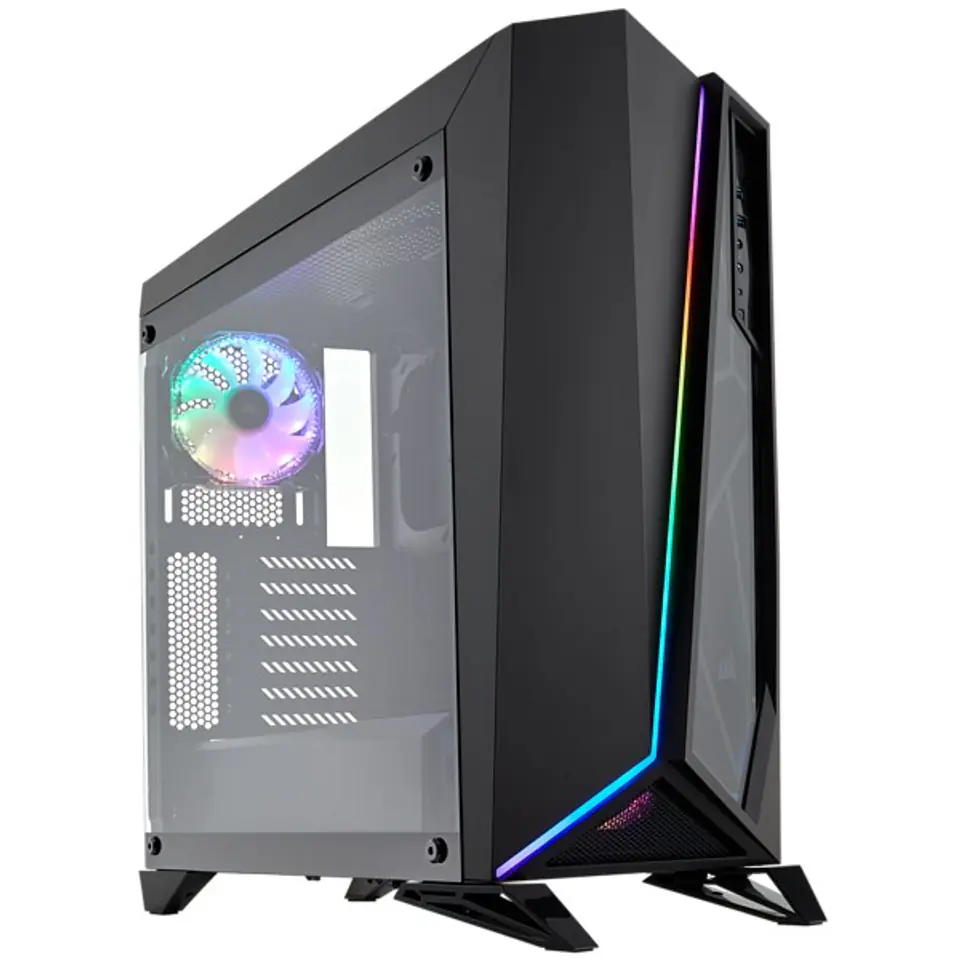 ⁨Corsair Carbide SPEC-OMEGA RGB Midi Tower Black⁩ at Wasserman.eu