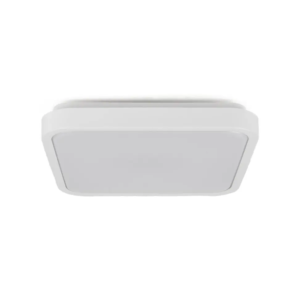 ⁨Plafon V-TAC 18W LED Kwadrat 30x30cm Natynkowy Pilot Czujnik Ruchu IP44 Biały VT-8618S 4000K 1830lm⁩ w sklepie Wasserman.eu