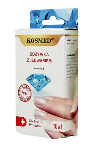 ⁨Kosmed Odżywka do paznokci z jedwabiem i witaminą E 10w1  9ml⁩ w sklepie Wasserman.eu