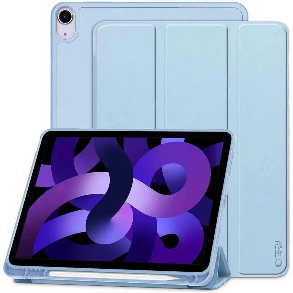 ⁨Etui APPLE IPAD AIR 10.9 (4GEN / 5GEN / 6GEN) Tech-Protect SC Pen jasnoniebieskie⁩ w sklepie Wasserman.eu