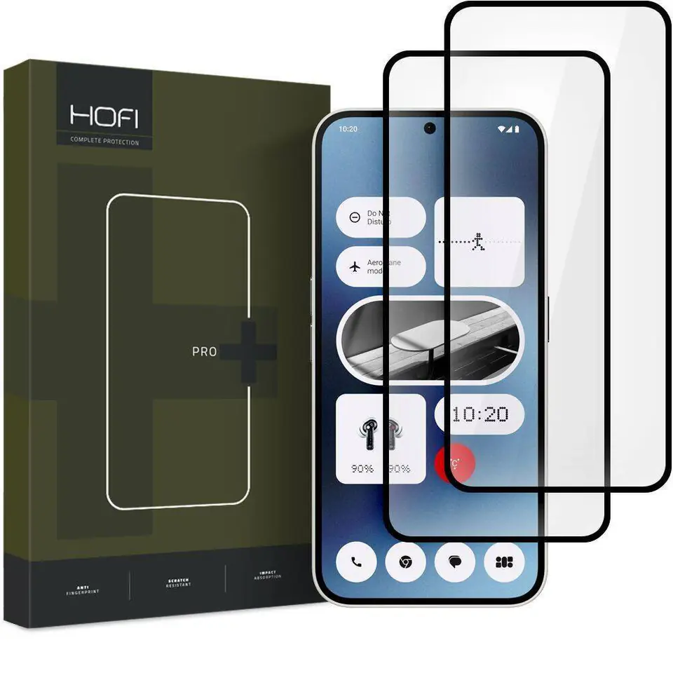 ⁨Szkło Hartowane NOTHING PHONE 2A HOFI Glass Pro+ 2-pack czarne⁩ w sklepie Wasserman.eu