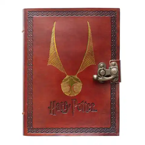 ⁨Harry Potter - Skórzany notatnik 13,5x18 cm (Brązowy)⁩ w sklepie Wasserman.eu