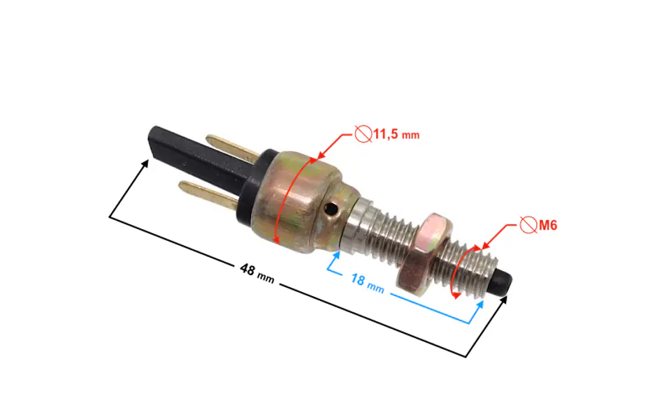 ⁨Czujnik stopu hamulca przedniego do motoroweru Simson⁩ w sklepie Wasserman.eu