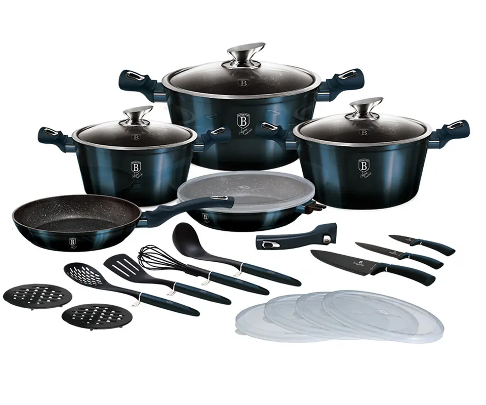 SET OF POTS BERLINGER HAUS BH-7183 22 ELEM. AQUAMARINE at Wasserman.eu