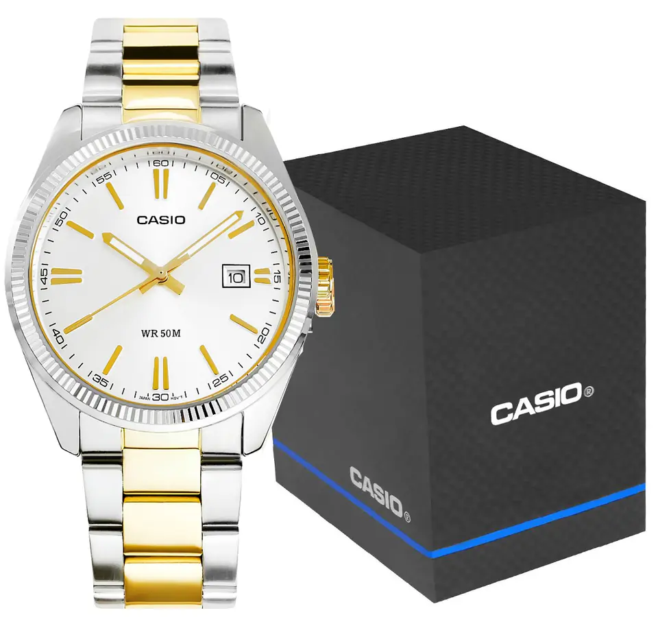 ⁨Zegarek Męski Casio MTP-1302PSG-7AVEF + BOX⁩ w sklepie Wasserman.eu