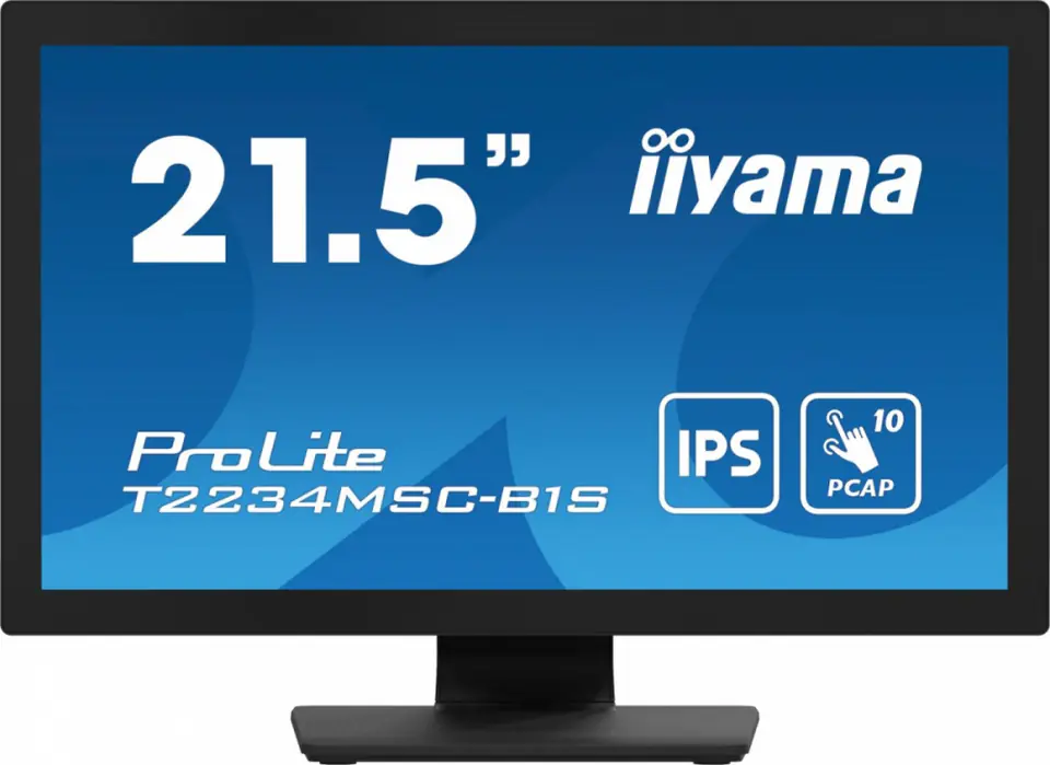 ⁨Monitor IIYAMA T2234MSC-B1S (21.5" /TFT IPS /60Hz /1920 x 1080 /Czarny)⁩ w sklepie Wasserman.eu