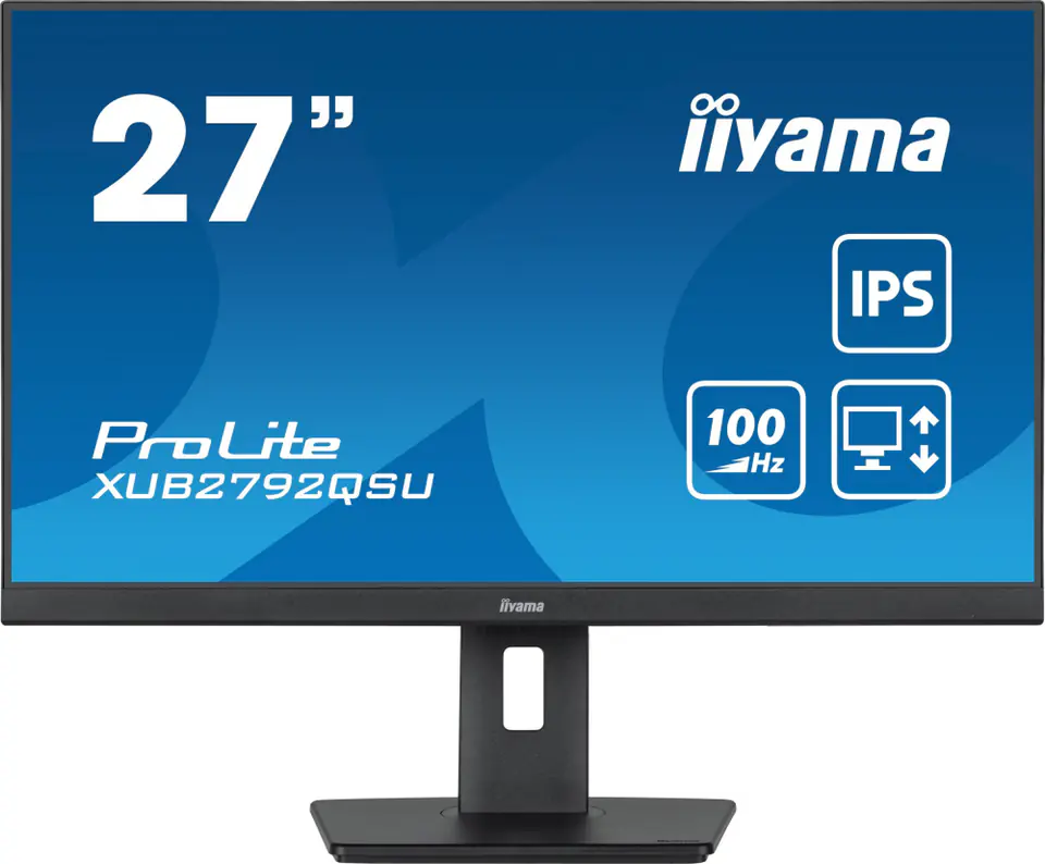 ⁨Monitor IIYAMA XUB2792QSU-B6 (27" /100Hz /2560 x 1440 /Czarny)⁩ w sklepie Wasserman.eu