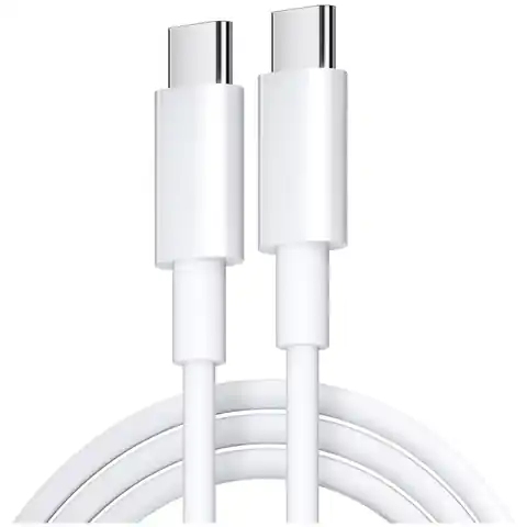 ⁨Kabel oryginalny Apple USB-C do USB-C do iPhone 15, 15 Pro, 15 Pro Max przewód 1m MUF72ZM/A Biały⁩ w sklepie Wasserman.eu
