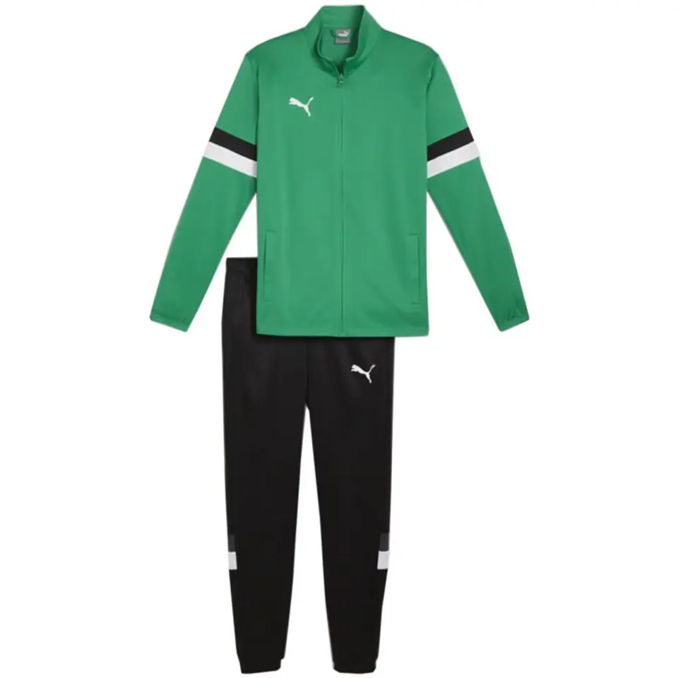 ⁨Puma Team Rise men's tracksuit green-black 658653 05⁩ at Wasserman.eu