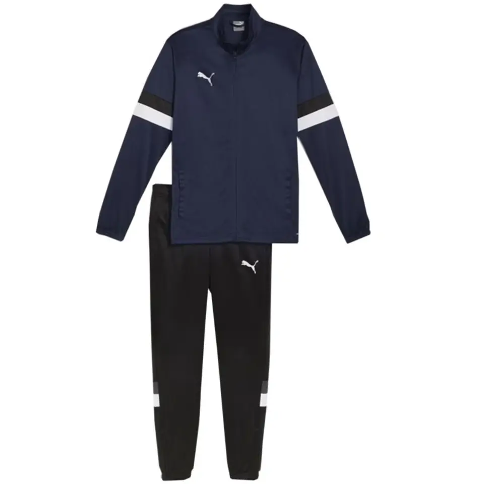 ⁨Puma Team Rise men's tracksuit navy-black 658653 06⁩ at Wasserman.eu