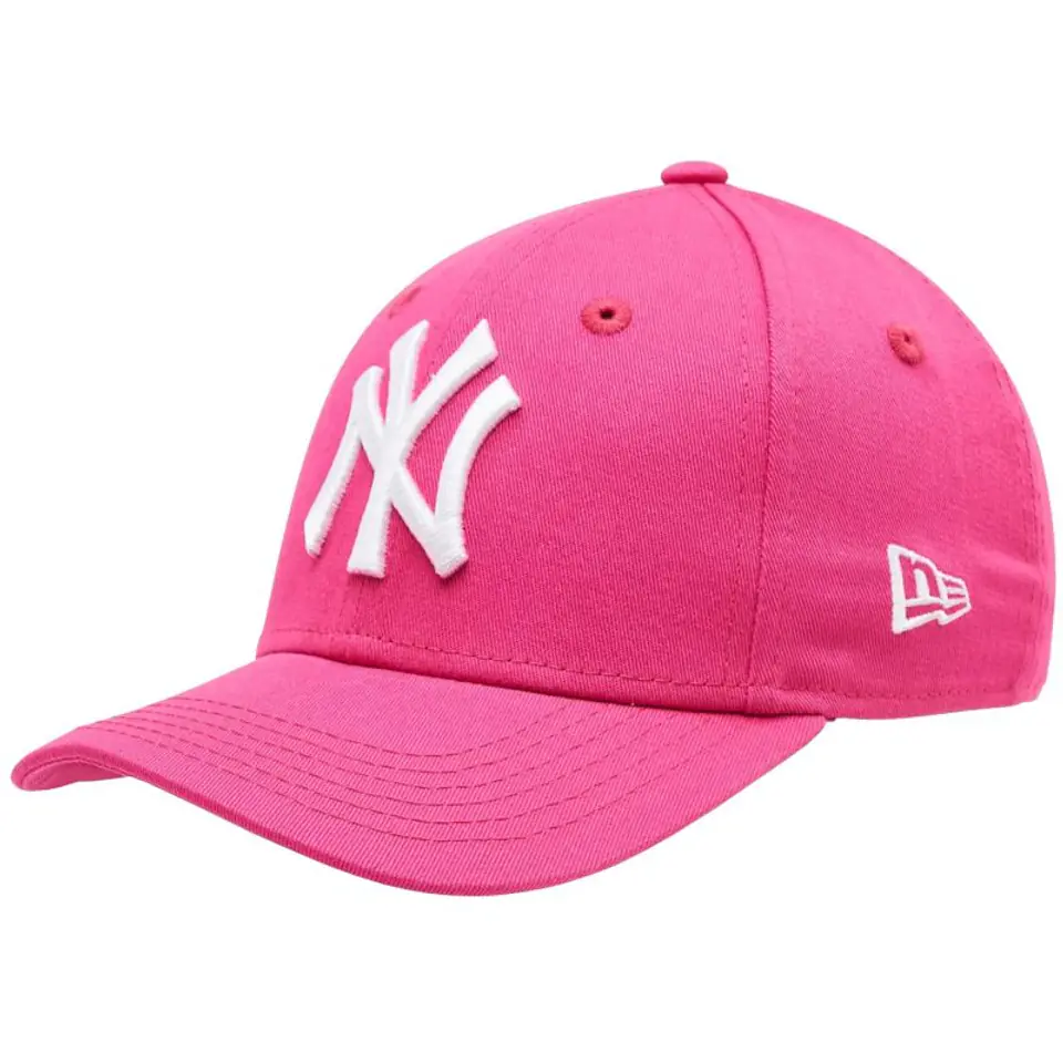 ⁨Czapka z daszkiem New Era League Essential 9Forty New York Yankees Cap Jr (kolor Różowy, rozmiar CHILD)⁩ w sklepie Wasserman.eu