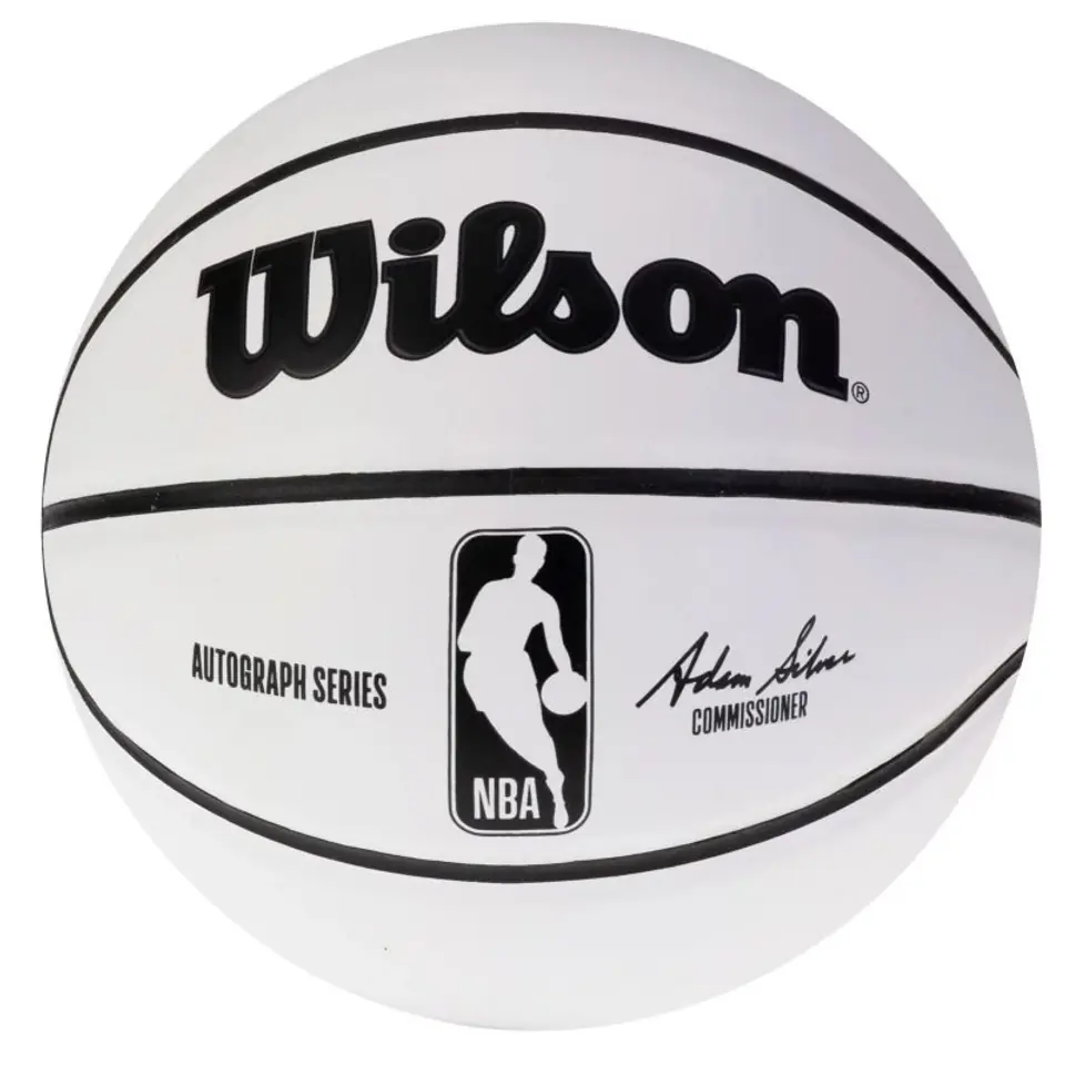 ⁨Piłka Wilson Autograph Mini Ball (kolor Biały, rozmiar 3)⁩ w sklepie Wasserman.eu