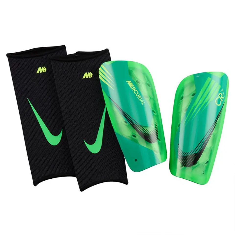 ⁨Nagolenniki Nike Mercurial Lite GRD-SP24 (kolor Czarny. Zielony, rozmiar L)⁩ w sklepie Wasserman.eu