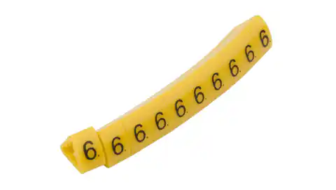 ⁨Oznacznik przewodów OZ-2/6 żółty E04ZP-01020400700 (100szt.)⁩ w sklepie Wasserman.eu
