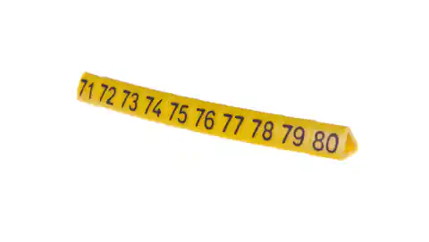 ⁨Oznacznik przewodów OZ-1/71-80 żółty E04ZP-01020201800 /100szt./⁩ w sklepie Wasserman.eu