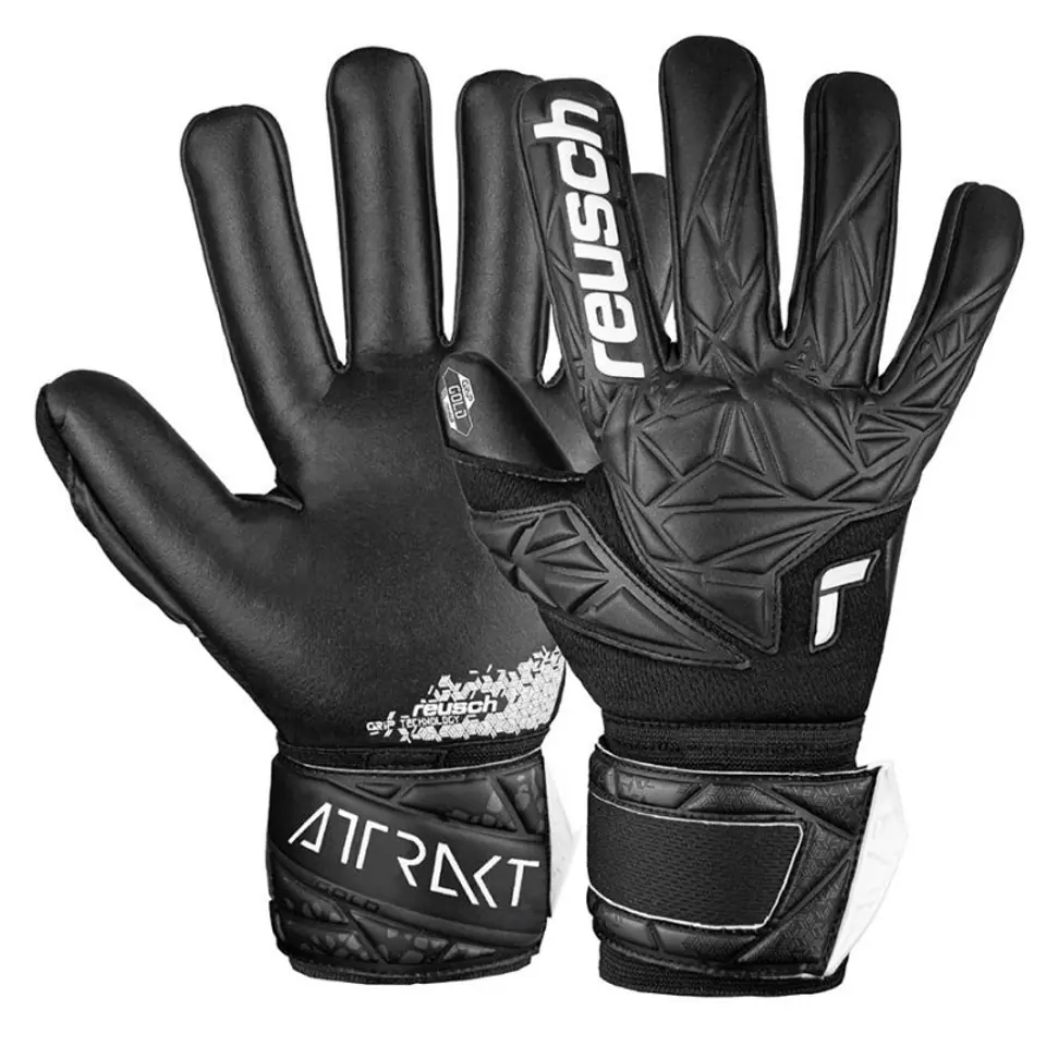 ⁨Rękawice Reusch Attrakt Gold NC M 54 70 (kolor Czarny, rozmiar 10.5)⁩ w sklepie Wasserman.eu
