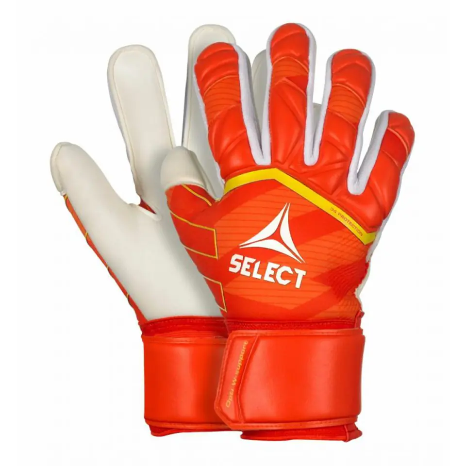 ⁨Rękawice bramkarskie Select 34 Protection v24 T26 (kolor Biały. Pomarańczowy, rozmiar 11)⁩ w sklepie Wasserman.eu