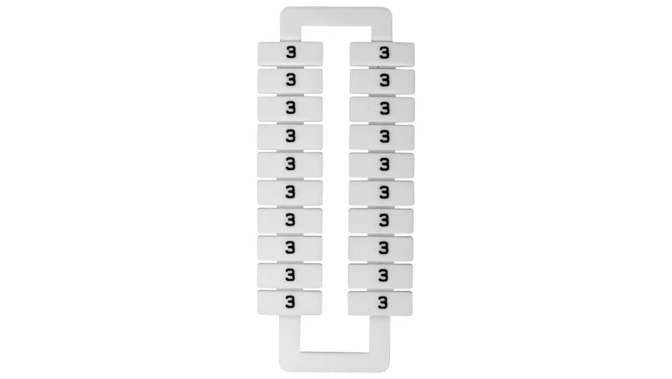 ⁨Markers for fittings (EURO) 2,5-70mm2 /3/ white 43192 (20pcs)⁩ at Wasserman.eu