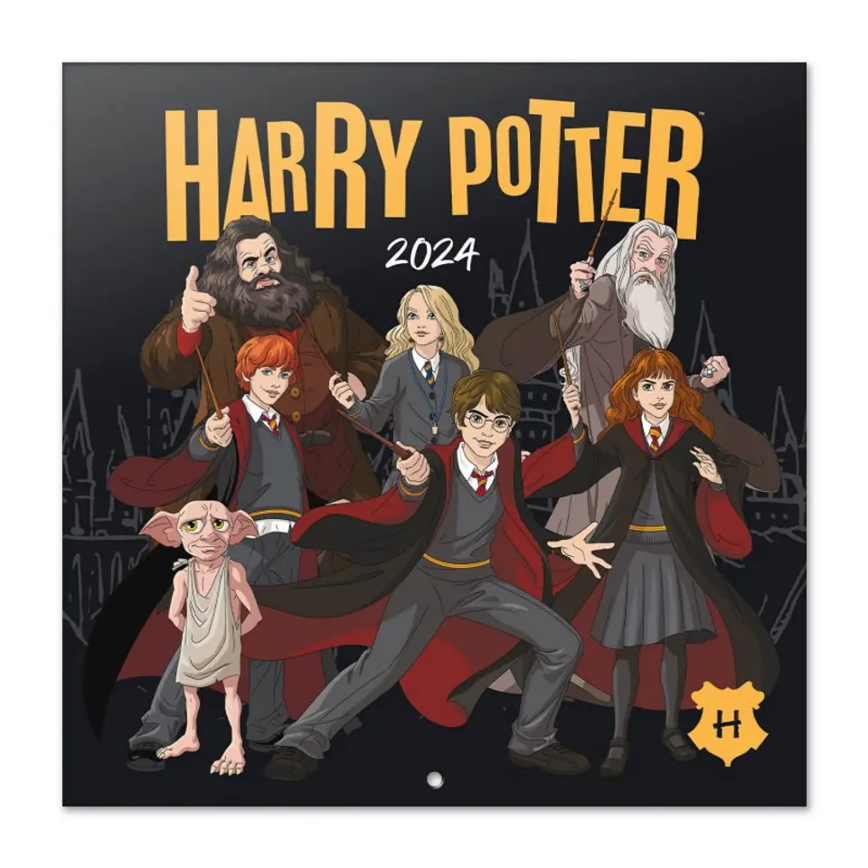 ⁨Harry Potter - Kalendarz ścienny 2024 rok (30 x 30 cm)⁩ w sklepie Wasserman.eu