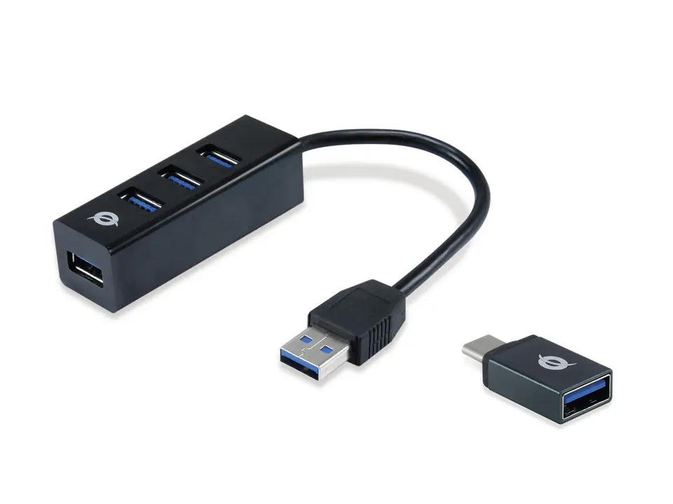 ⁨Conceptronic Hubbies 4-Port Usb 3.0 Hub⁩ w sklepie Wasserman.eu