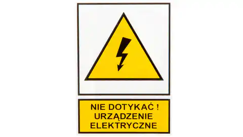 ⁨Tabliczka /znak ostrzegawczy/ TZO 74x105P E04TZ-01012120100 /10szt./⁩ w sklepie Wasserman.eu