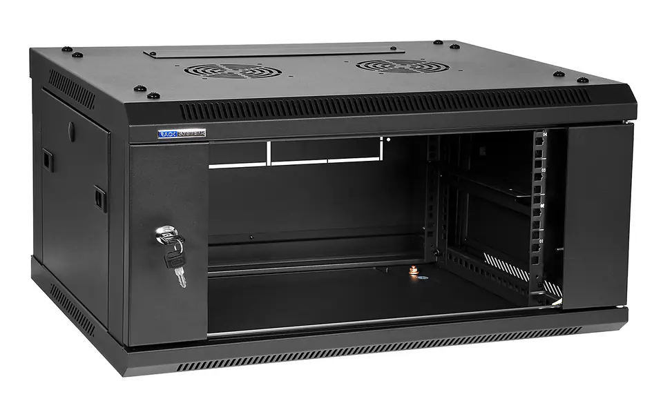 ⁨W6404/B - szafa Rack 19'' - 600x450x4U (Rozłożona)⁩ w sklepie Wasserman.eu