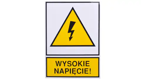 ⁨Plate /warning sign/ POP 74X105S W.NAP. E04TZ-01011120300 /10pcs/⁩ at Wasserman.eu