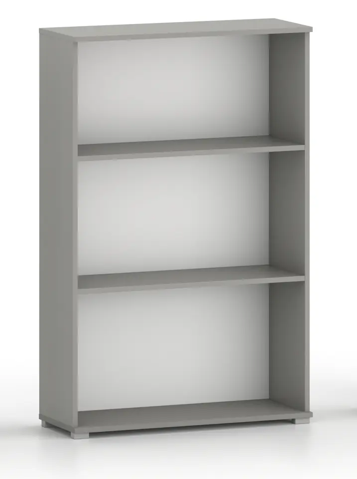 Regał Pola 110 x 80 cm Szary 3 półki. w sklepie Wasserman.eu