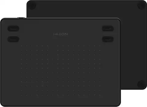 ⁨HUION RTE-100-BK graphic tablet Black 5080 lpi 121.9 x 76.2 mm⁩ at Wasserman.eu