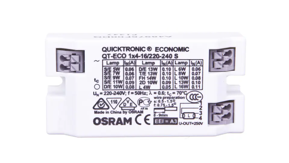 ⁨Electronic ballast QT-ECO 1x4-16/230-240 S 4050300638584⁩ at Wasserman.eu