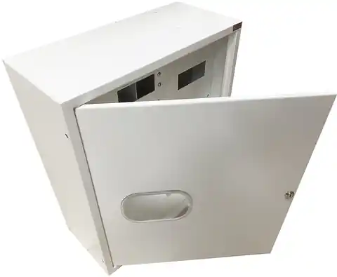 ⁨Surface-mounted counter cabinet 1-meter 3-phase 24 modules IP31 NRL 24 ZSZ 4-294⁩ at Wasserman.eu