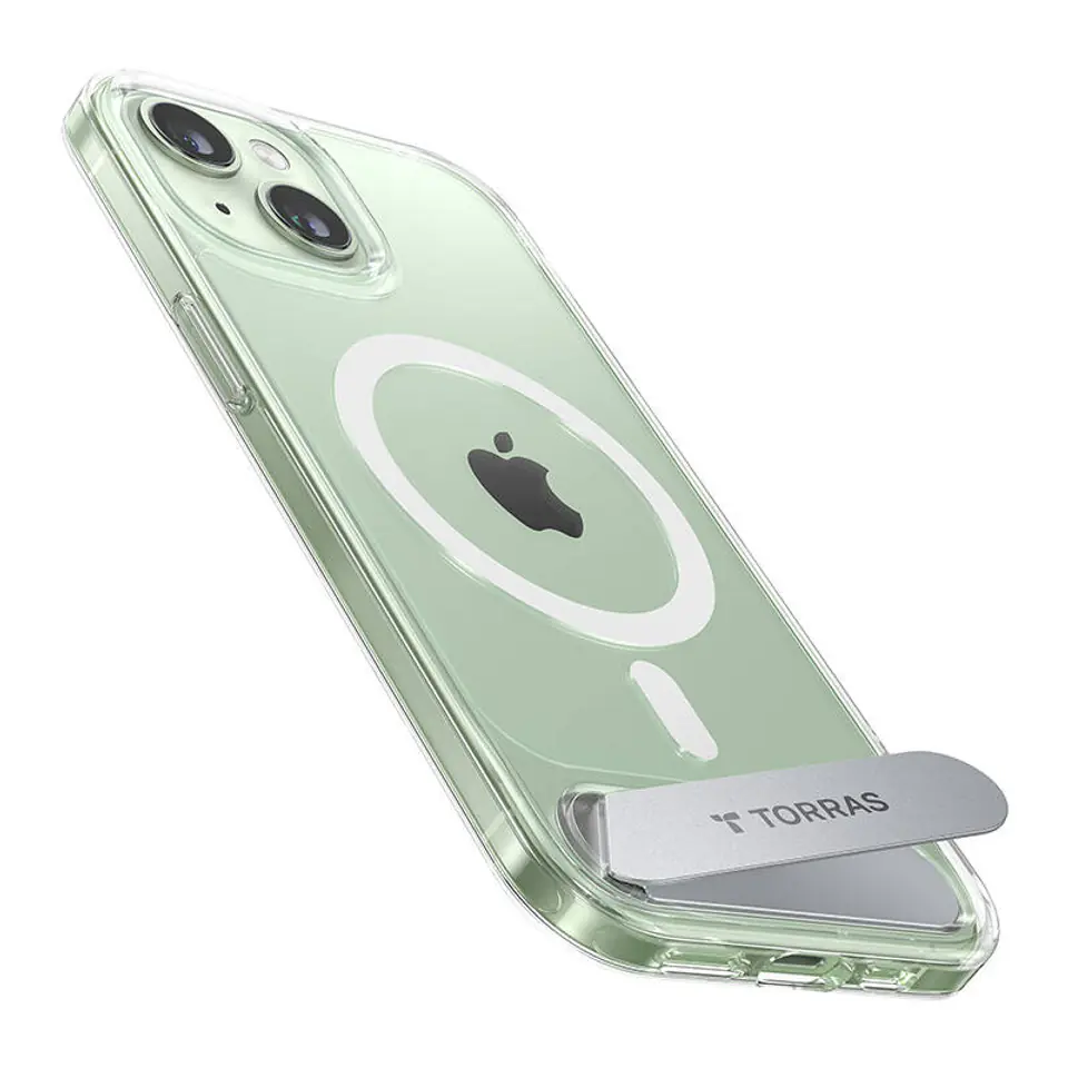 ⁨Etui Torras UPRO Pstand do iPhone 15 (transparentne)⁩ w sklepie Wasserman.eu