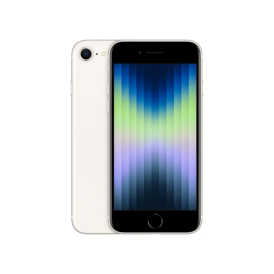 ⁨Smartphone APPLE iPhone SE (2022) 64 GB Starlight (Księżycowa Poświata) MMXG3PM/A⁩ w sklepie Wasserman.eu