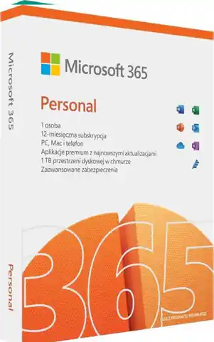 ⁨Microsoft 365 Personal 1 x license Subscription Polish 1 year(s)⁩ at Wasserman.eu