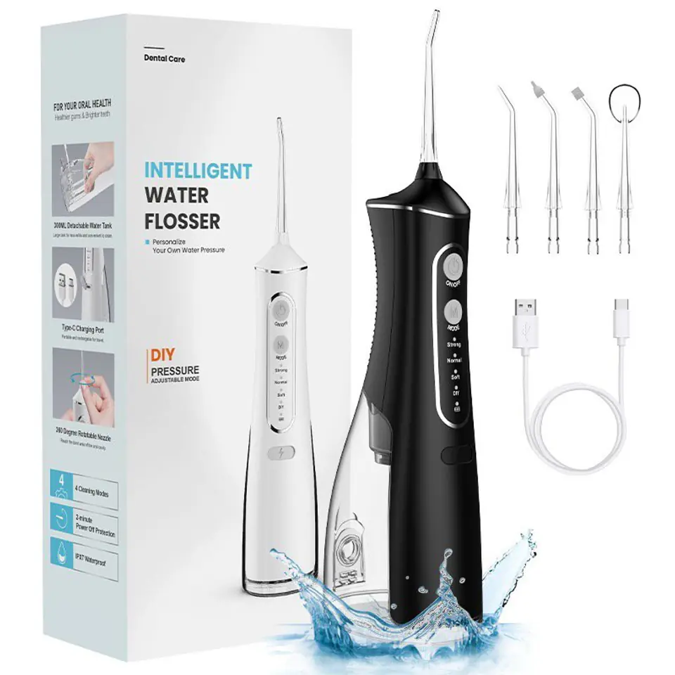 ⁨EXTRALINK BEAUTY SMARTLIFE INTELLIGENT WATER FLOSSER L8 BLACK⁩ w sklepie Wasserman.eu