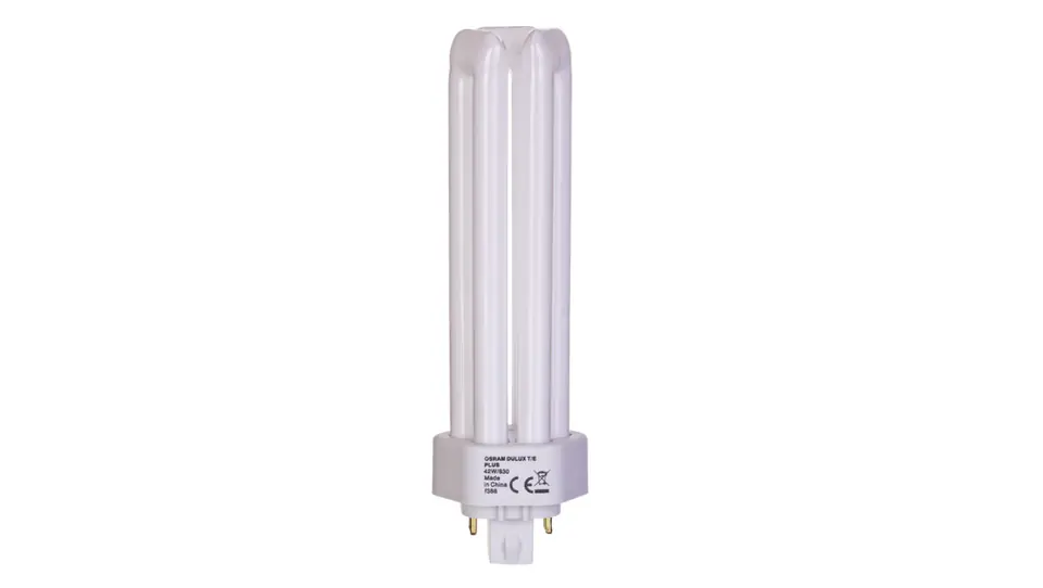 ⁨Compact fluorescent lamp GX24q-4 (4-pin) 42W 3000K DULUX T/E PLUS 4050300425641⁩ at Wasserman.eu