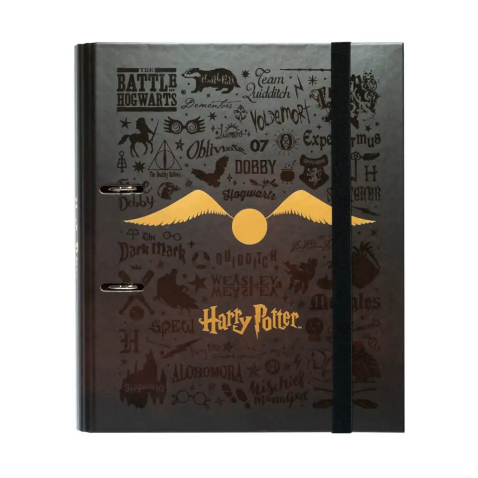 ⁨Harry Potter - Segregator A4 (2 ringi, gumka)⁩ w sklepie Wasserman.eu