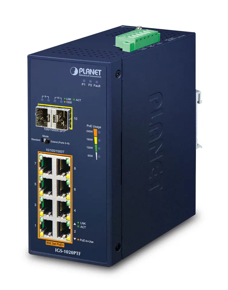 Planet IP30 Ind 8-P 10/100/1000T w sklepie Wasserman.eu