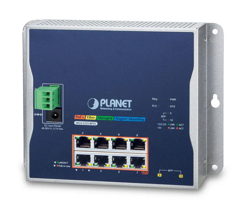 ⁨Planet IP30, IPv6/IPv4, L2+ 8-Port⁩ w sklepie Wasserman.eu